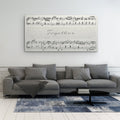 Framed Song Lyrics And Sheet Music Custom Canvas